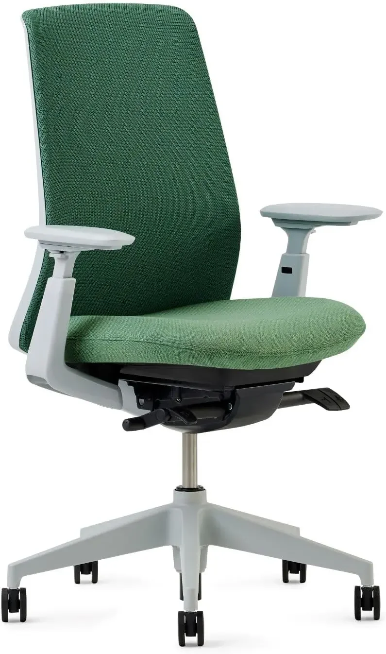 Office Chair with Ergonomic Adjustments and Lumbar Support, Flexible Mesh Back