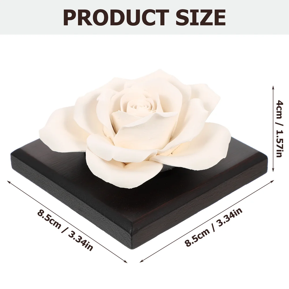 2 Pcs Aromatic Plaster Flowers Practical Diffuser Decor Desktop Incense Perfume Car Air Essential Oil