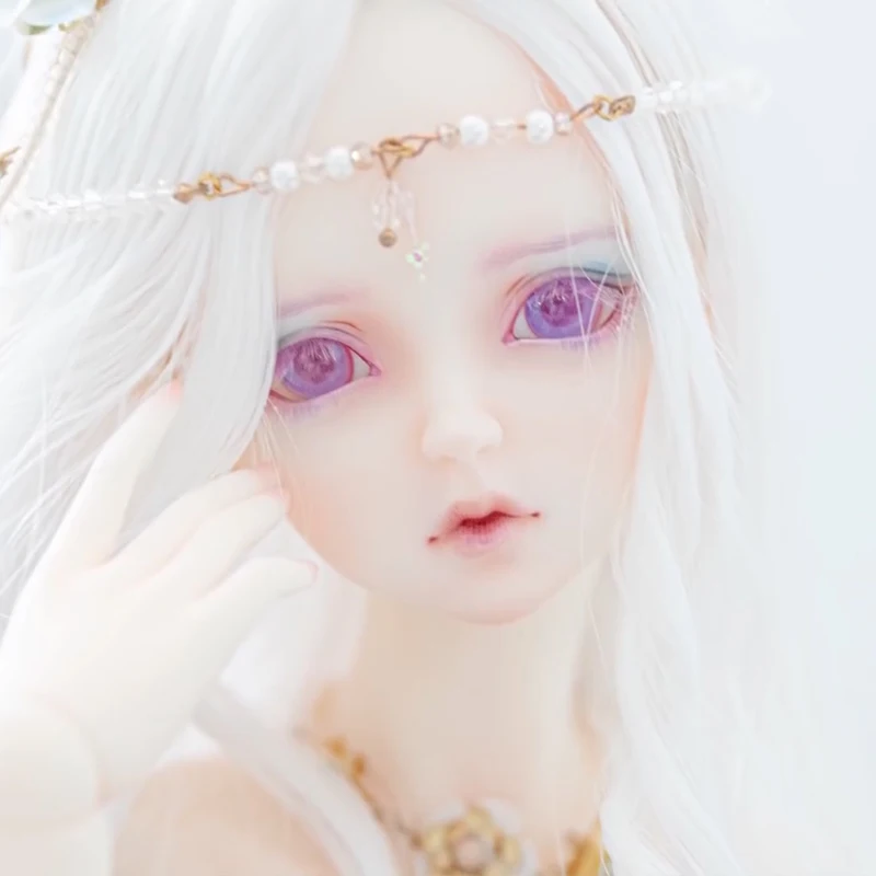 Pearls 1/3 Mermaid Doll Beautiful Human Face Combined Tail Purple Scales Art Toys ShugaFairy BJD Doll