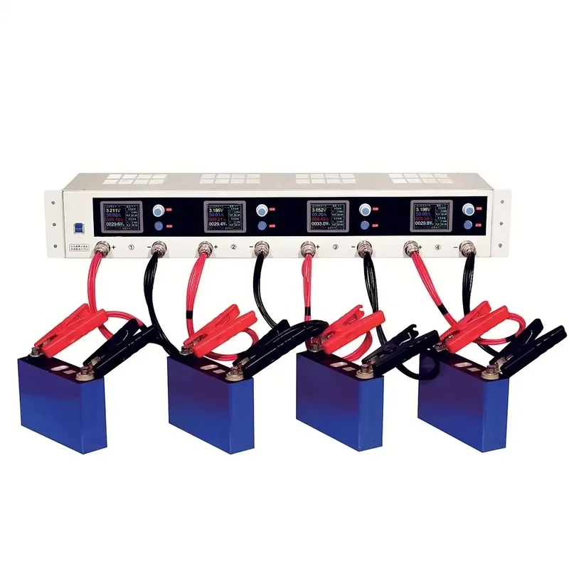 4 Channel 5V 50A Lithium Battery Capacity Tester Analyzer For LifePo4 Cell Testing Equipment High Precision Diagnostic Tool
