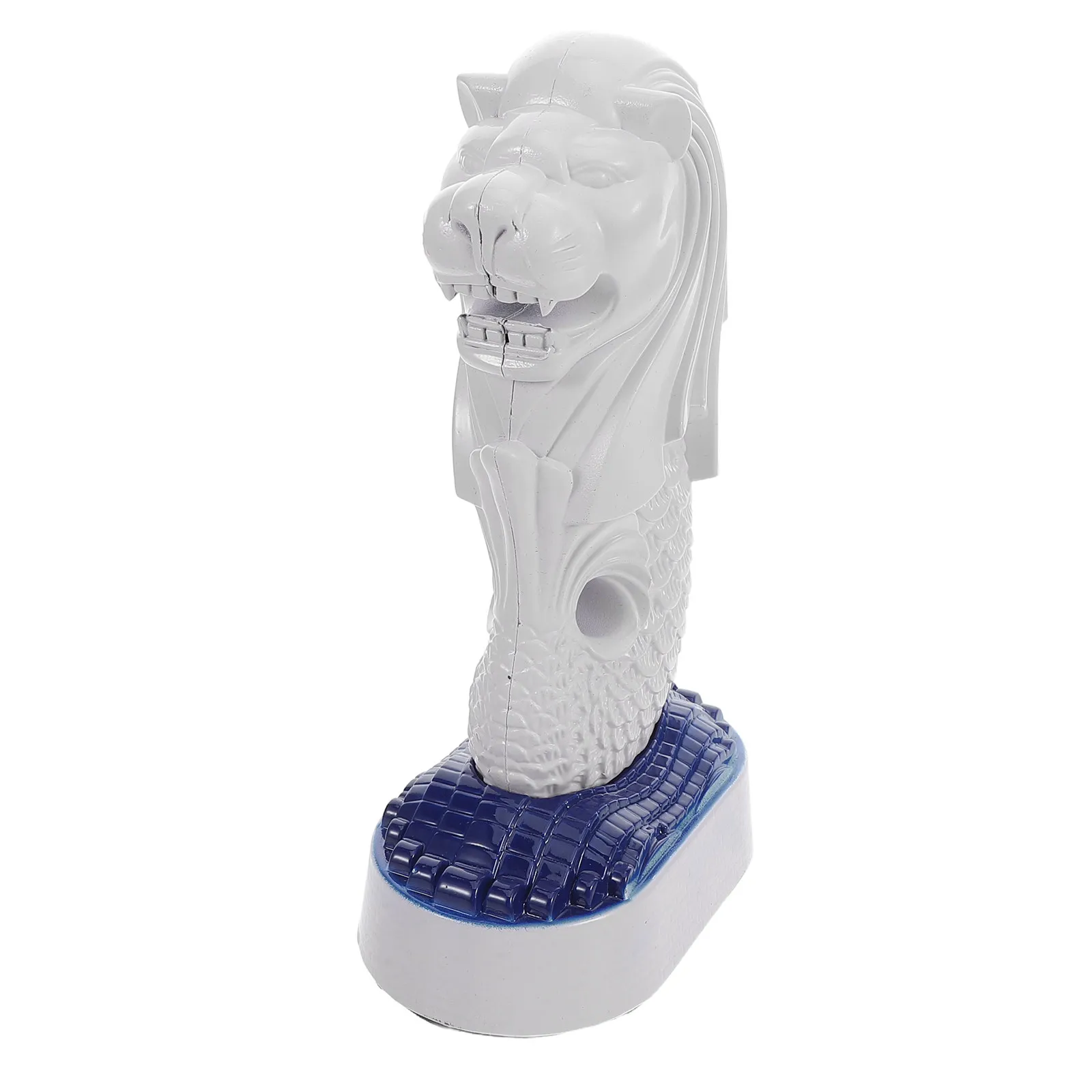 Singapore Merlion Tabletop Sculpture Elegant Architectural Home Office Bookshelf Wine Cabinet Decoration