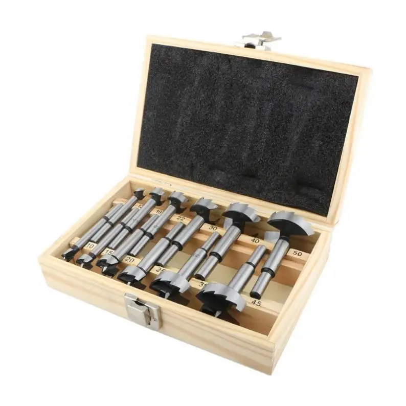 

12Pcs Set Forstner Drill Bit Multi-tooth Woodworking High Carbon Steel Boring Drill Bit Wood Self Centering Hole Saw Cutter Tool