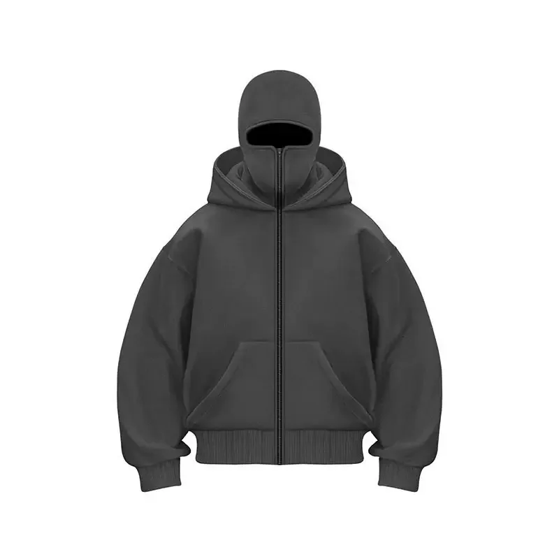 Ins Trendy Brand Double Hooded Sweatshirt Jacket 2026 Spring and Autumn New Men's and Women's Loose Zipper Couple Clothes