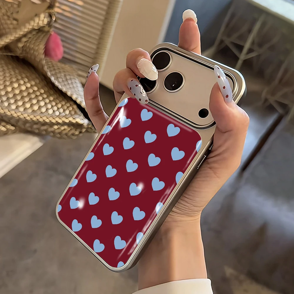Luxuriöse Herzförmige Gummihülle für iPhone 15 17 13 Pro Max Phone 11 12 ProMax 14 15 16 Plus Hüllen Stoßfest Minimalistisch Funda – Detail 9