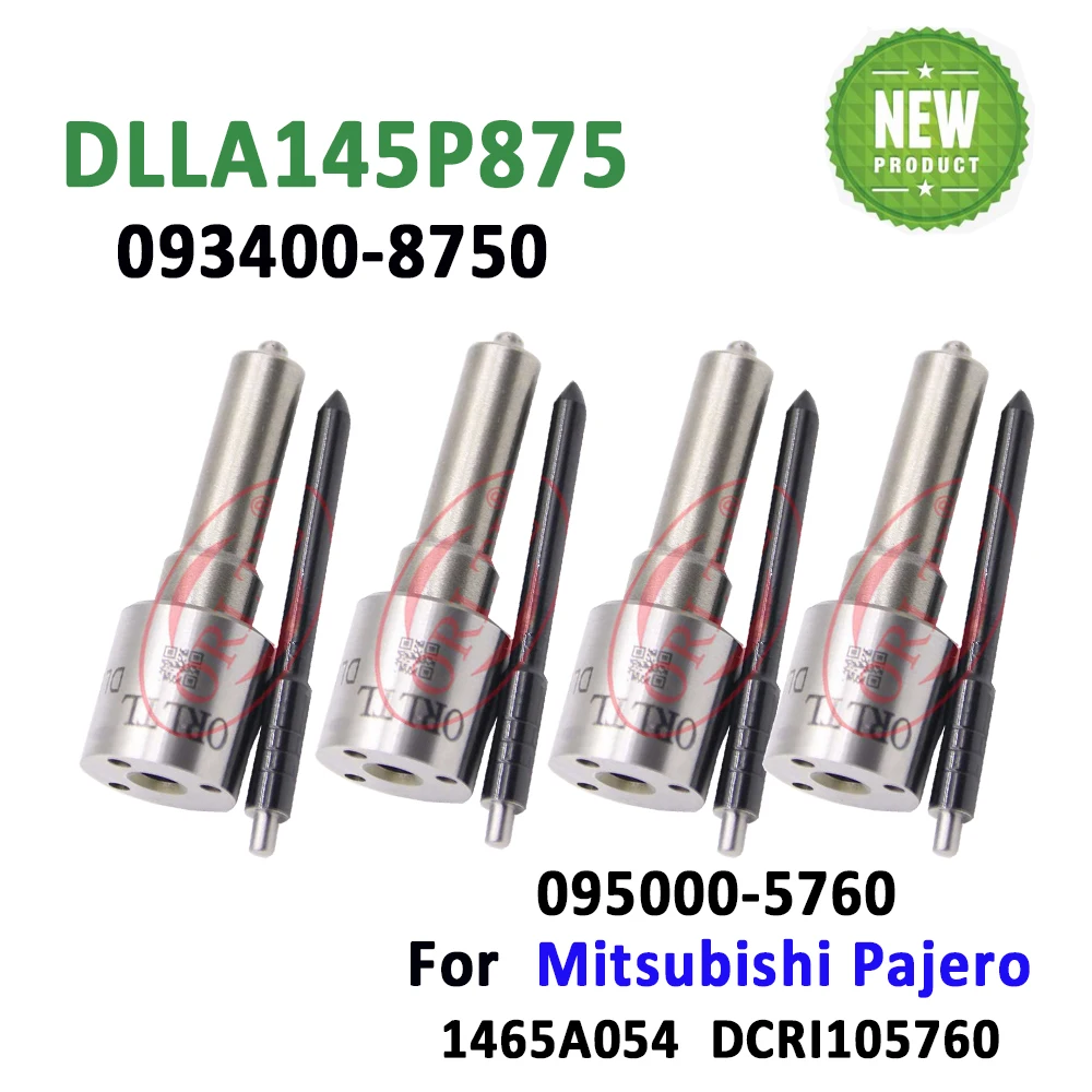 

4 Pieces DLLA145P875 Diesel Injector 1465A054 095000-5760 Nozzle 093400-8750 Fuel Sprayer DLLA 145P875 For Mitsubishi Pajero