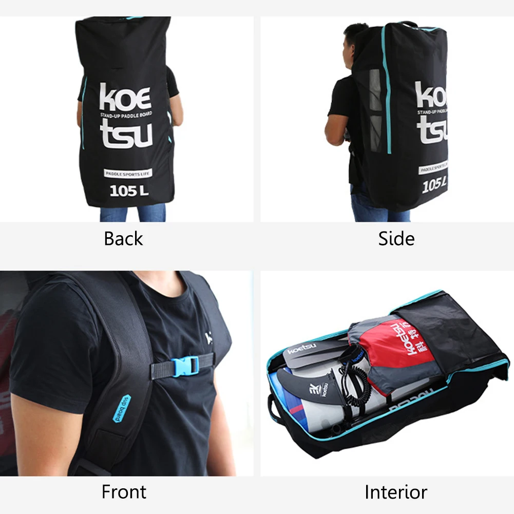 

Inflatable Paddle Board Bag - Lightweight Surfboard Cover with Side Pocket - Ideal for Outdoor Surfing (90 characters)