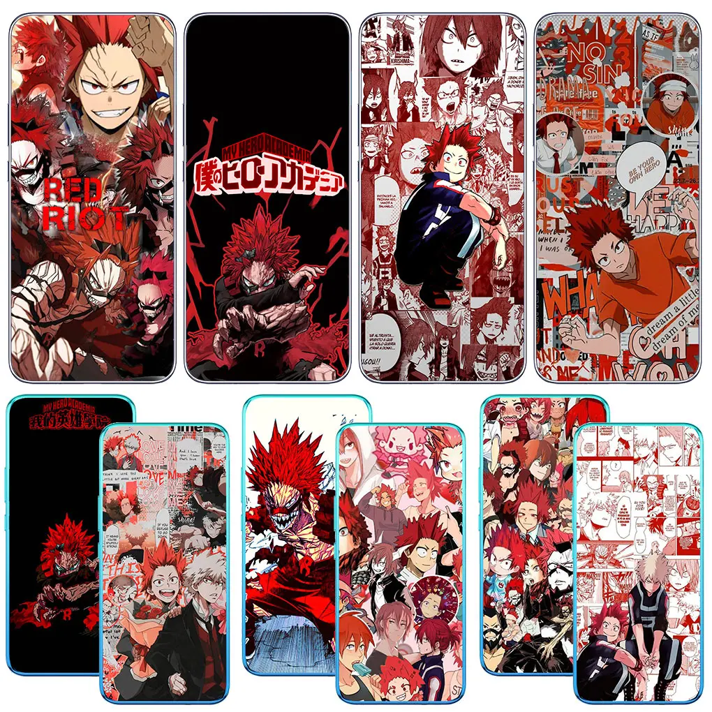 Eijiro Kirishima Red Riot My Hero Academia Cover for Motorola Moto Edge 40 50 Pro 30 neo 20 Ultra One Fusion E22 E40 E30 Case