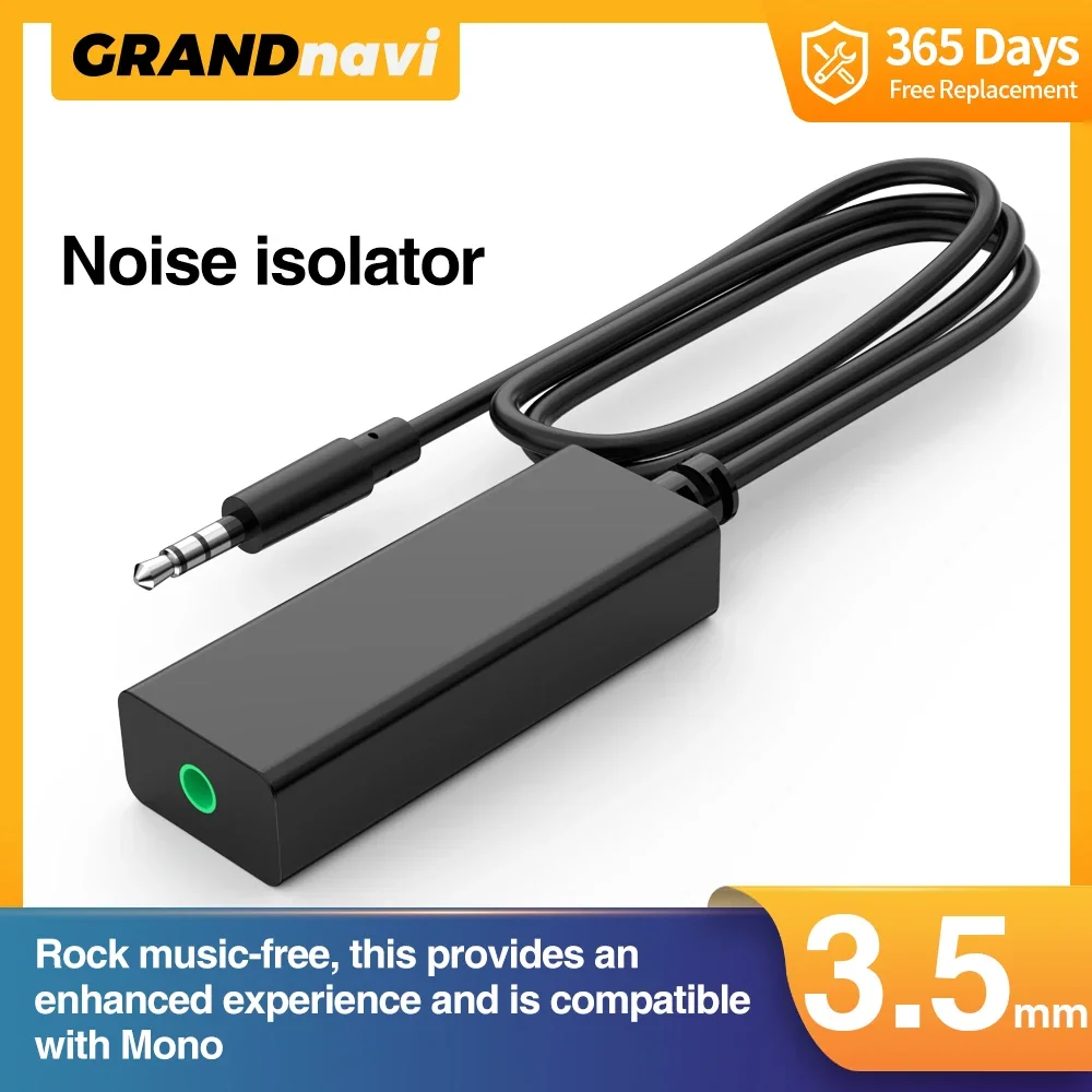 

3.5mm Speaker Line Aux Audio Noise Filter Ground Loop Noise Isolator Eliminate for Car Stereo Audio System Home Stereo