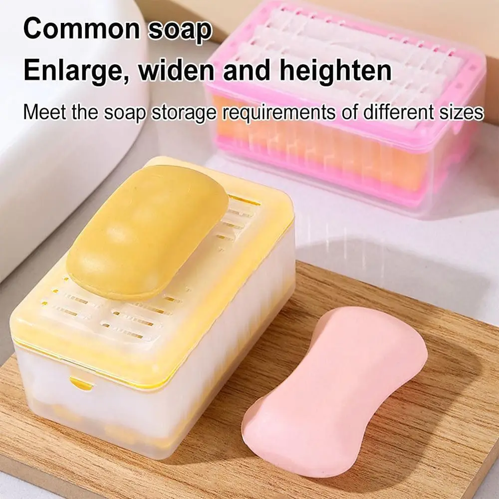 Creative Roller Type Soap Box For Bathroom Shower Rub-free Soap Box with Sponge Rollers Plastic Soap Drain Storage Container