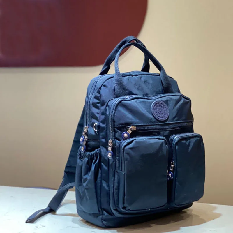 Klasyczny koreański plecak na co dzień Wysokiej jakości wodoodporny plecak damski Plecaki podróżne Tornister dla dziewczynek Jednokolorowy Bookbag