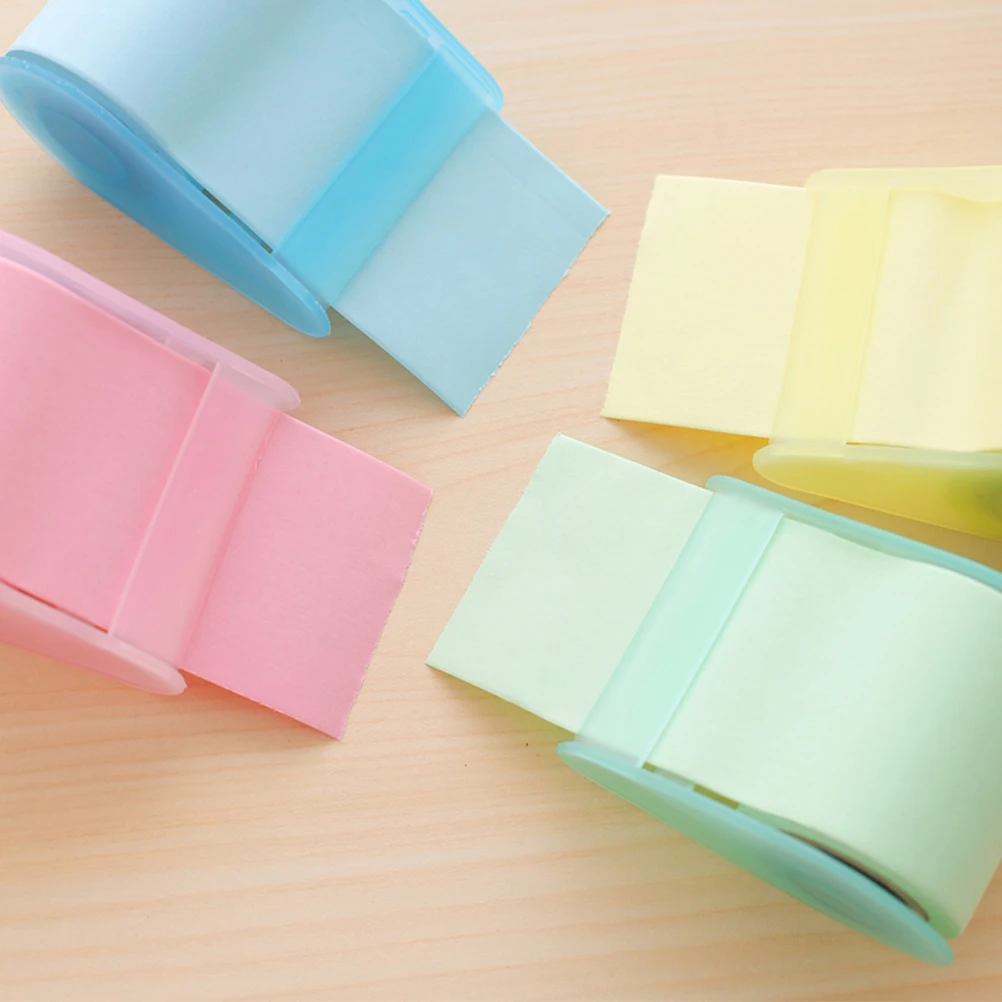 

Memo Sticker Dispenser Portable Note Roll Stationery School Office Home Use Lovely Design Practical Affordable