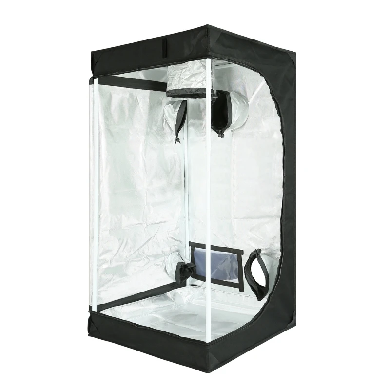 Hydroponic Plant Growing Complete Grow Tent Kit New 600D Grow Tent For Greenhouse Indoor for Flower Plant Growth 60x60x160cm