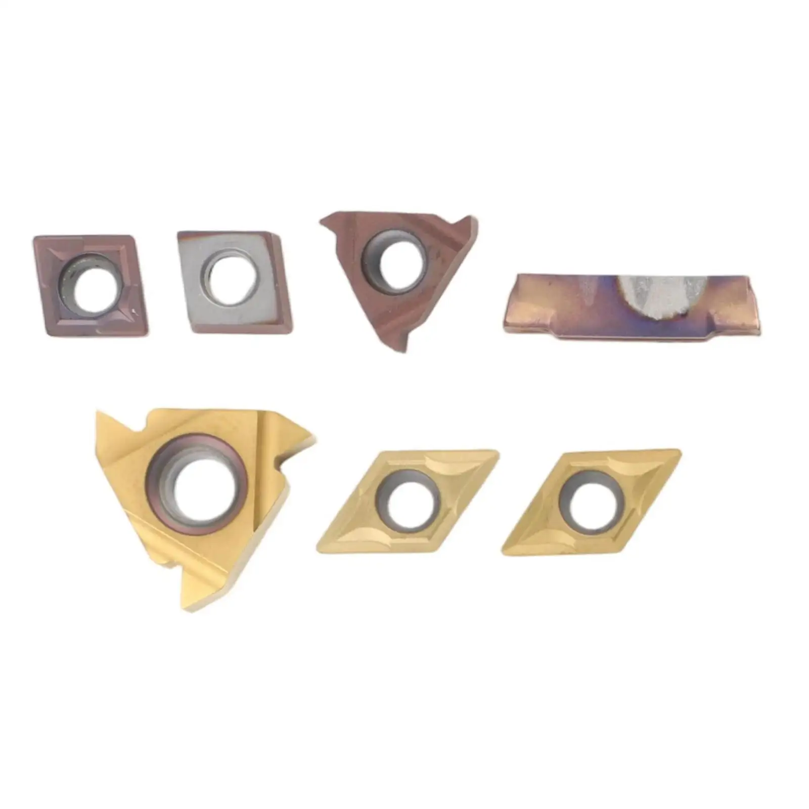 

Brand New High Quality Multifunction Carbide Insert Blades 7Pcs CCMT060204 Cutting Tool DCMT070204 For 12mm Bar