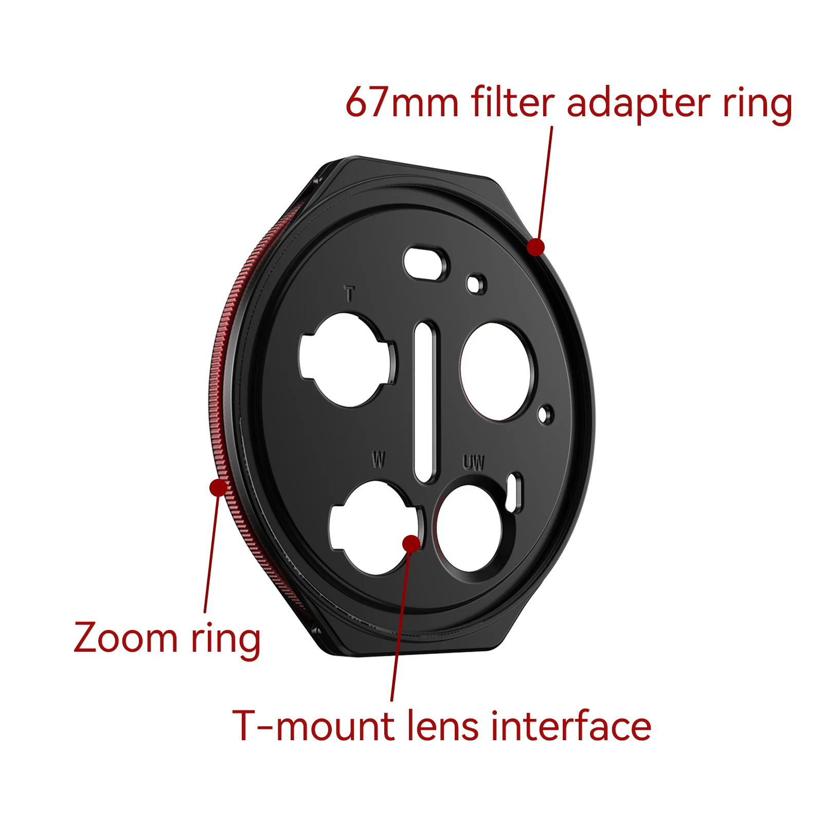 Fotorgear Zoom-Ring mit einstellbarem Fokus, für Xiaomi 17 Ultra, für offizielle Fotografie-Handyhülle, unterstützt 67-mm-Filter und 17-mm-Objektiv