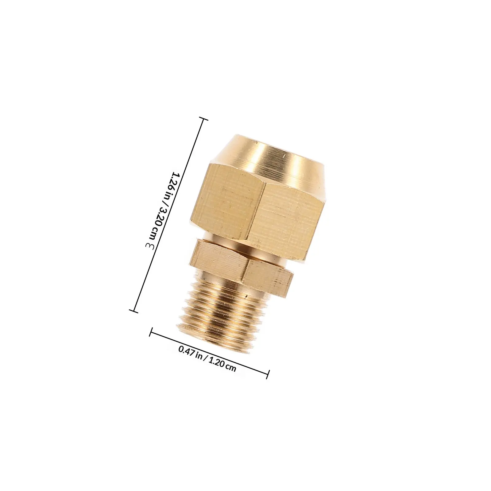 Adapter Pipe Fitting Threaded Connector Air Hose Connectors Compressor Ac Copper - view 4