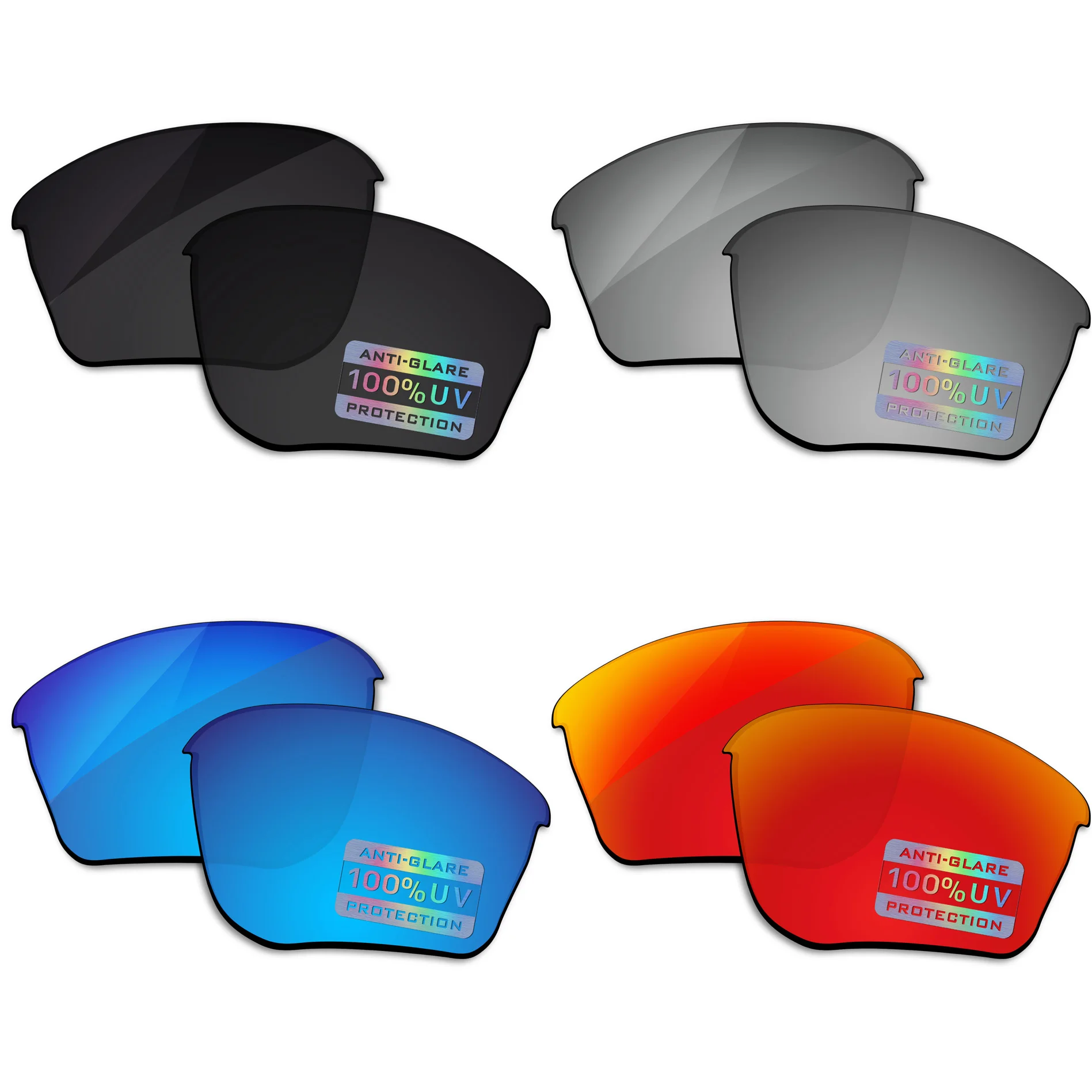 

MYCOURAG Replacement Lenses for OAKLEY Half Jacket 2.0 XL OO9154 - 62mm Sunglasses UV400 Protection Multi-Color Options