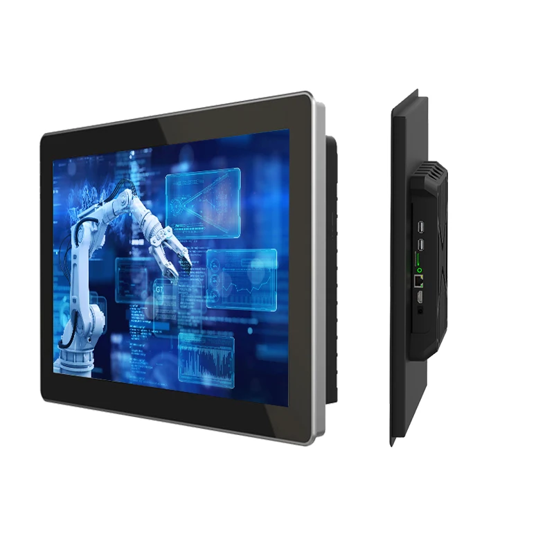 15.6'' Full HD Capacitive Touch Panel PC Waterproof Embedded Industrial All in One with 16:9 Display