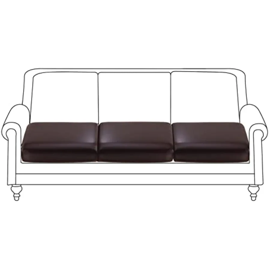 

Faux Leather Couch Cushion Slipcover Waterproof Stretch Covers for Sofa RV Chair Seat Cover Individual Loveseat Couch Cushion R