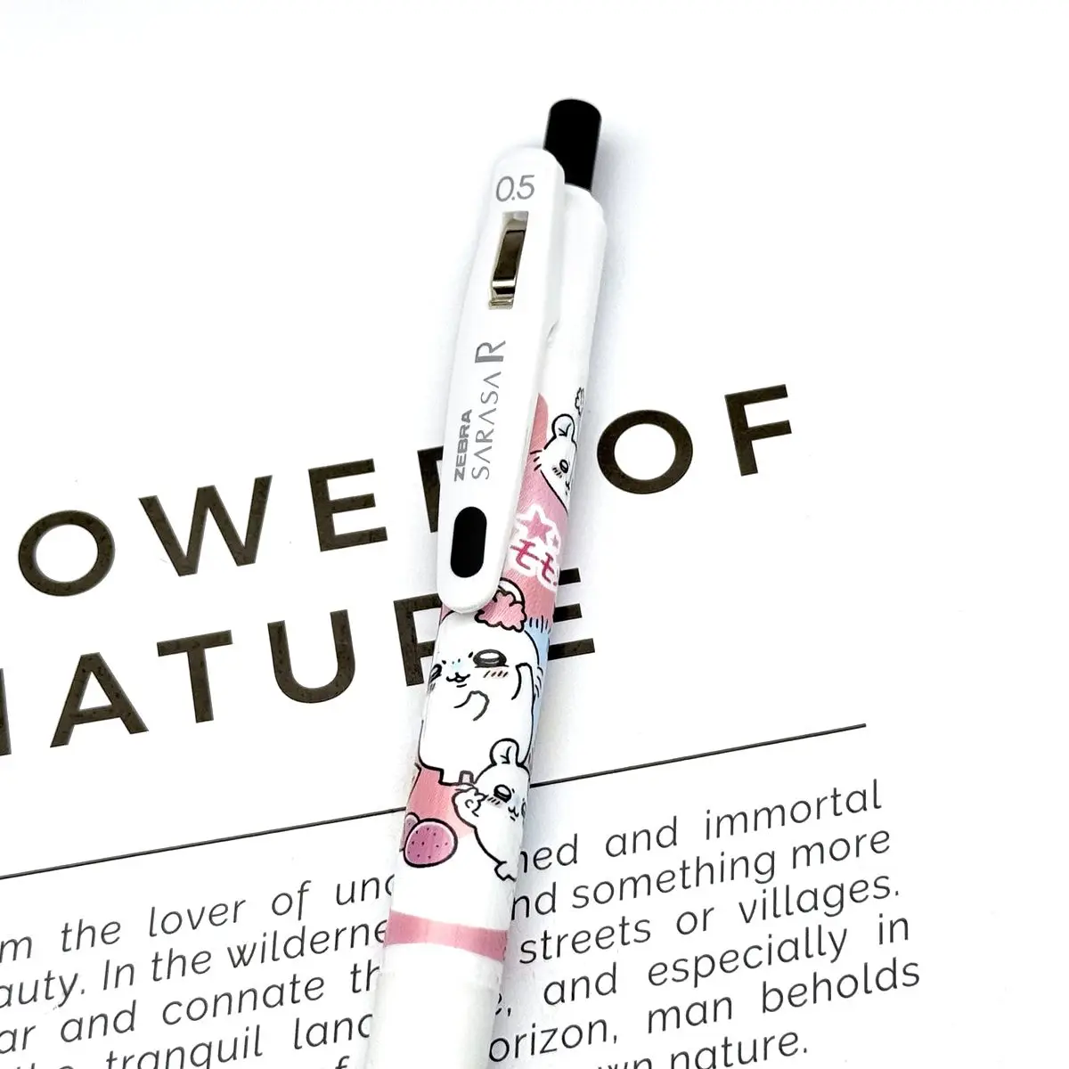 Japan ZEBRA Zebra JJ29 White Rod Press Gel Pen chiikawaDIY Momonga