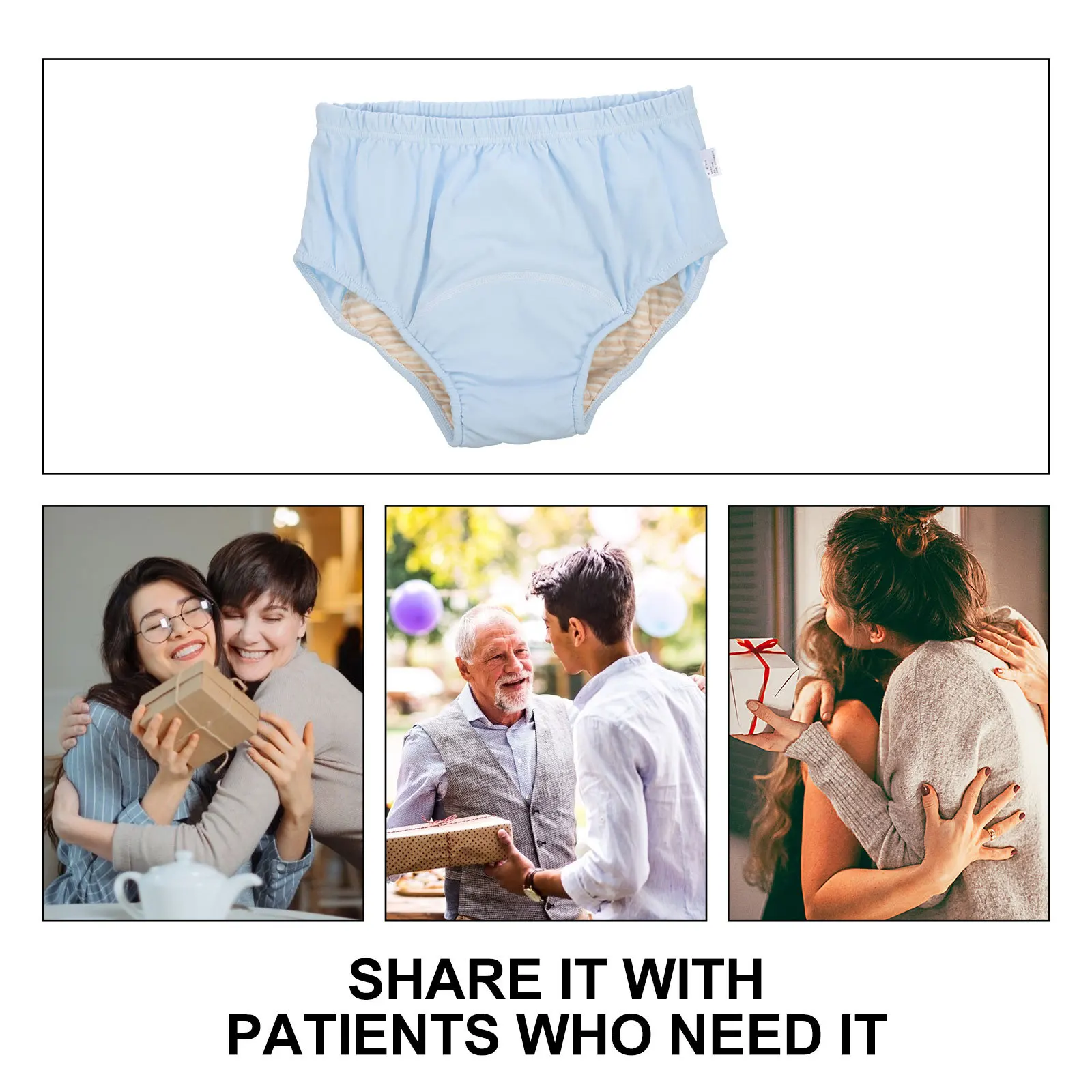 

Reusable Incontinence Underwear for Adults and Elderly Waterproof Breathable Washable Anti-Leak Nursing Pants for Night Use