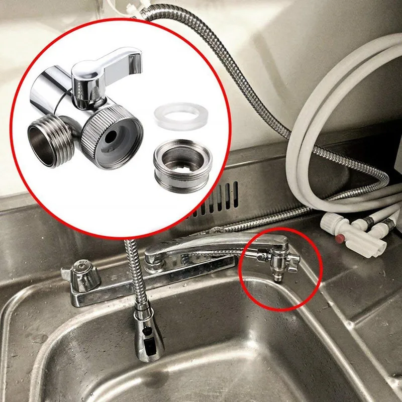 Hot sale Faucet Valve Diverter Sink Valve Water Tap Faucet Splitter Adapter For Home  Kitchen Diverter Bathroom Accessories