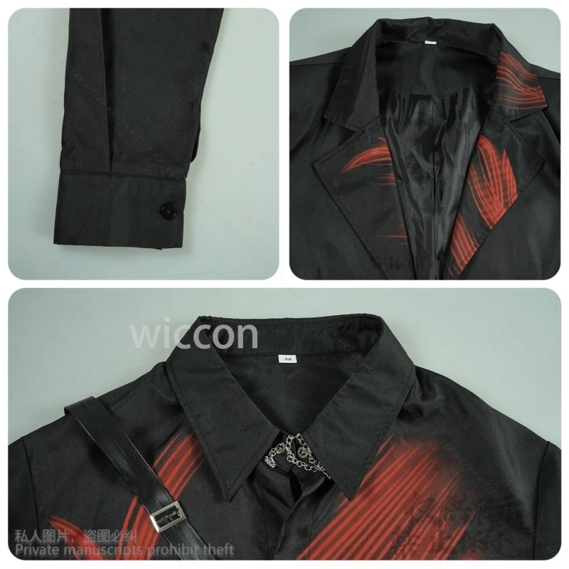 Anime Game Love And Deepspace Sylus Comic Con Costume Suit Coat Pants Suit Vest Shirt Wig Roleplay Qinche Halloween Party