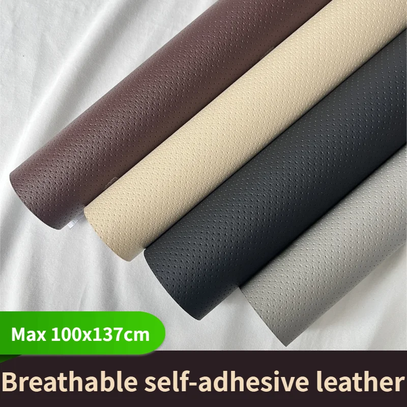 

Perforated Breathable Leather Repair Patch,Self-adhesive Leather Patches for Sofa Chair Furniture Car Seat,Repair Leather Tape