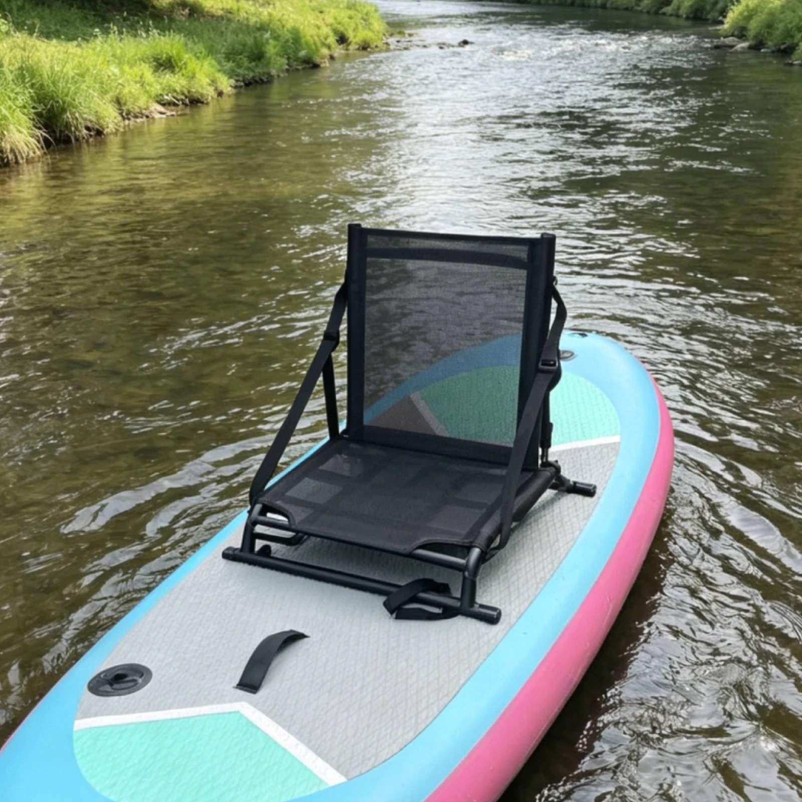 

Universal Folding Kayak Seat Mesh High Back Kayak Seat Water Sports Gear Lightweight Easy to Install for Stand-up Paddleboarding