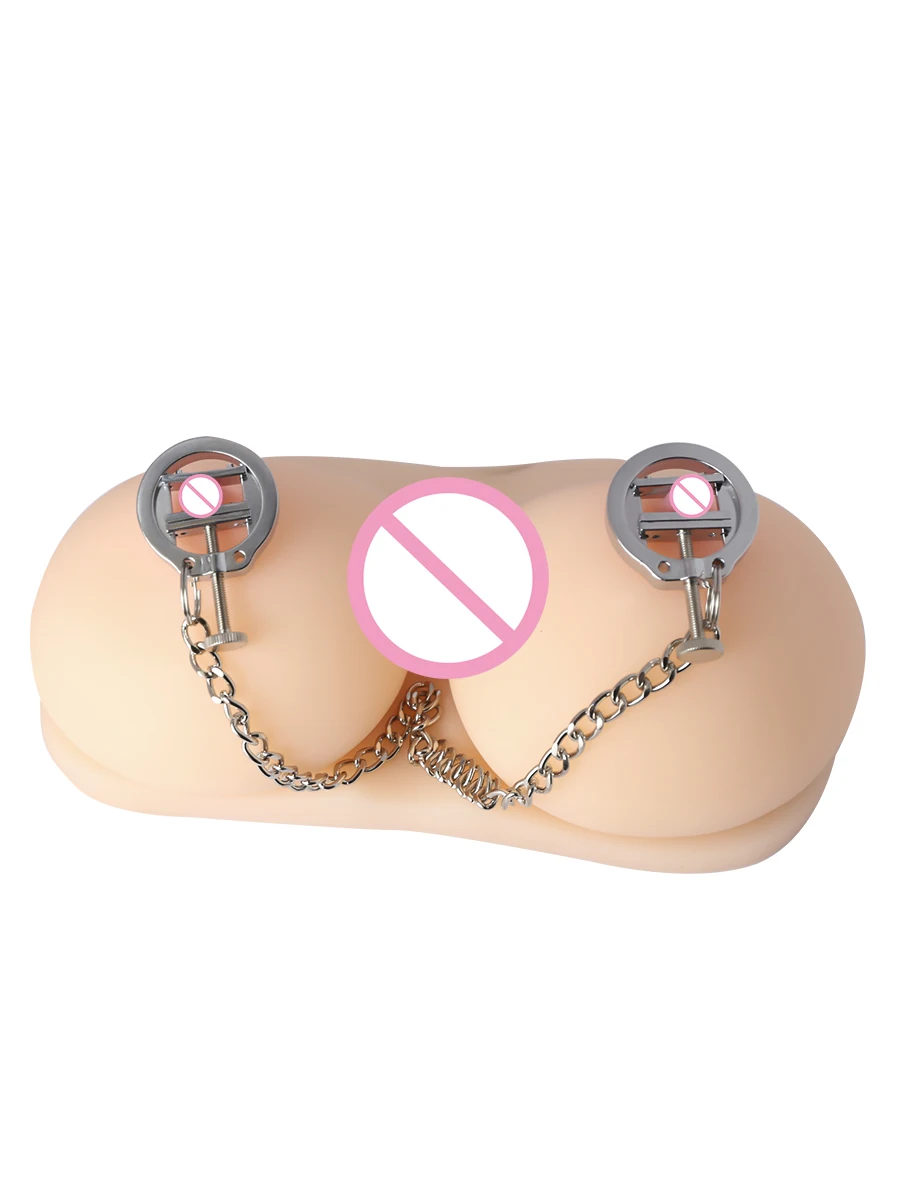 SM Chain Nipple Clamp Shield Body Piercing Jewelry Nipple Clamps Adult 18+ Game For Women BDSM Sex Toys For Women NC06