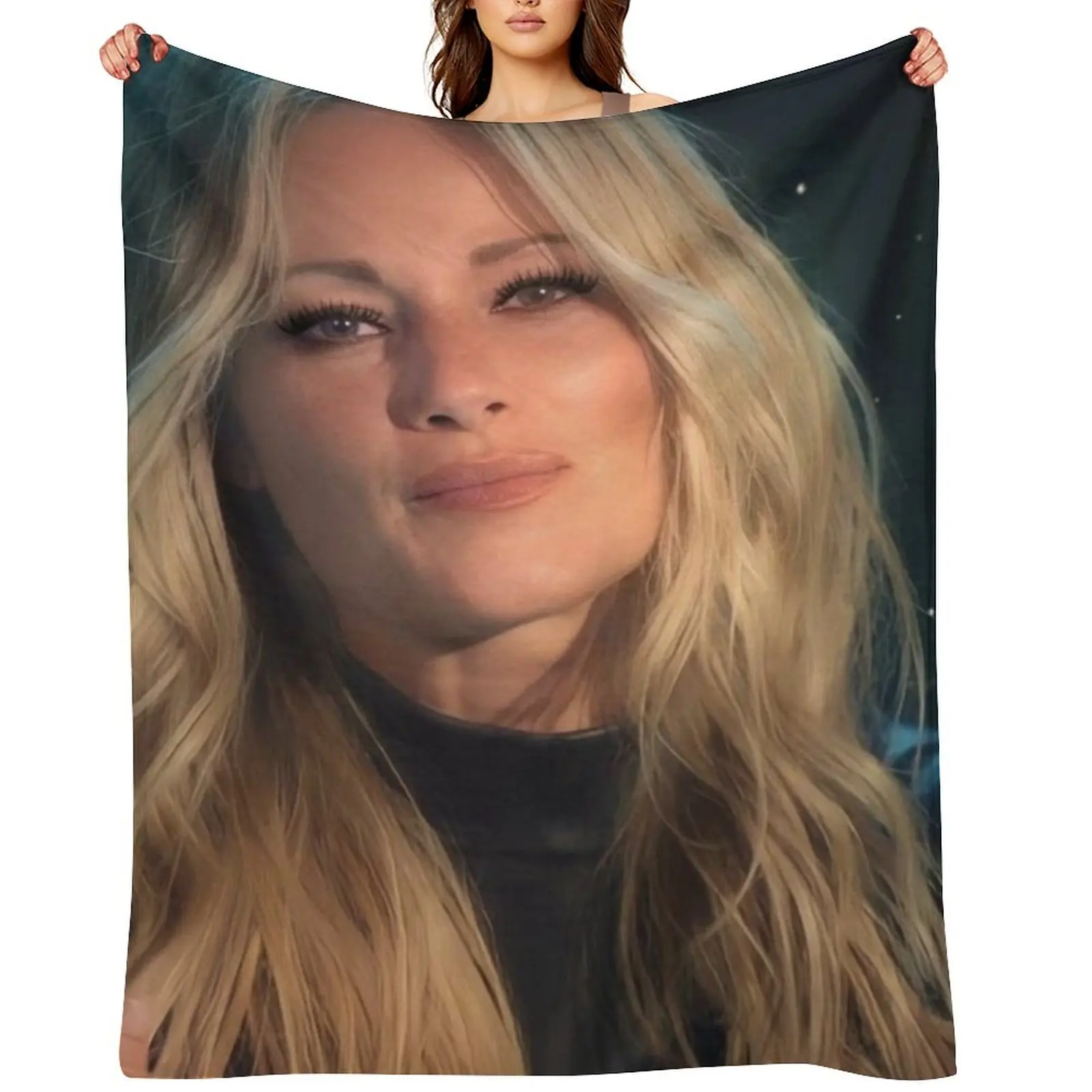 

Night For Helene Fischer Throw Blanket Decorative Sofa Flannels Luxury Designer for babies Blankets