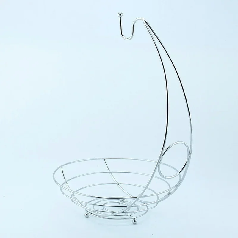 Useful Metal Fruit Basket Banana Rack Storage Table Dinner Snacks Serving Picnic Decorative Kitchen Dinning Small Tools Supplies