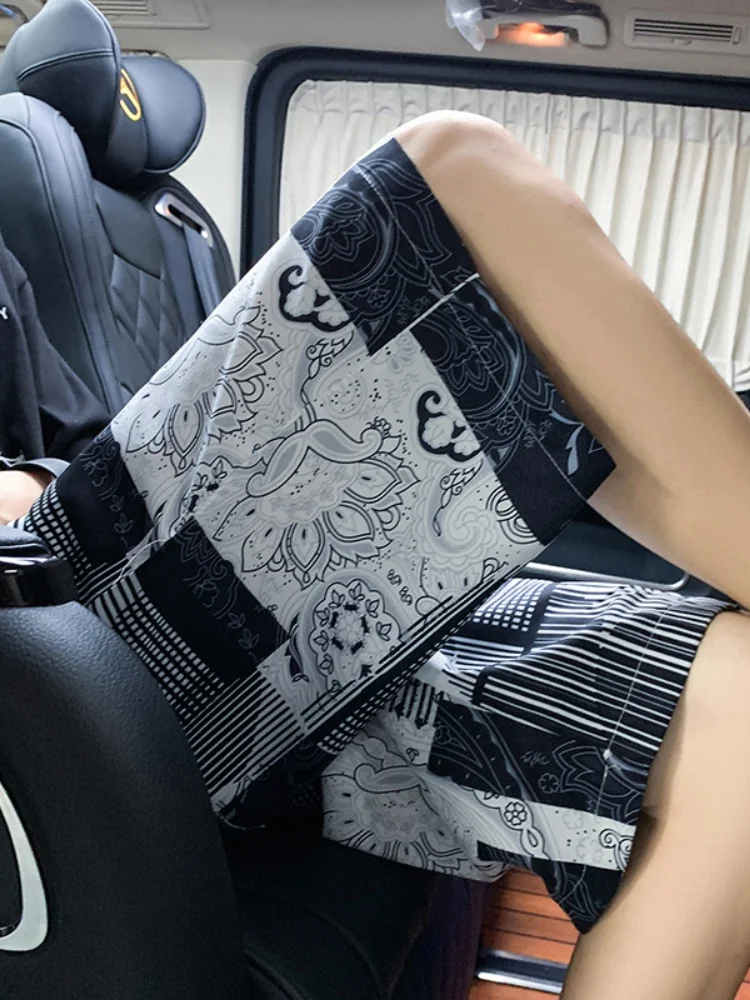 

Men's Summer Thin Ice Silk Qui Dry Loose Straight Leg Beach orts Five-Quarter Length Spor Casual orts Faionable You...