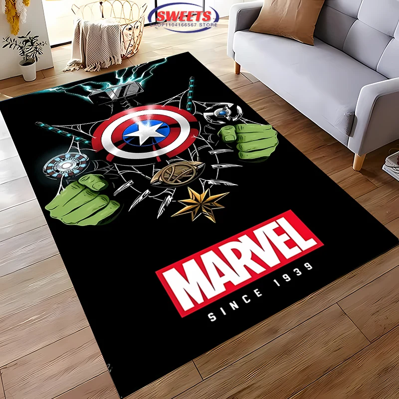 M-marvel Living Room Bedroom Hallway Long Strip alfombra Anti-slip Soft Area Rug Sofa Doormat Home Kitchen durablf Decor tapete