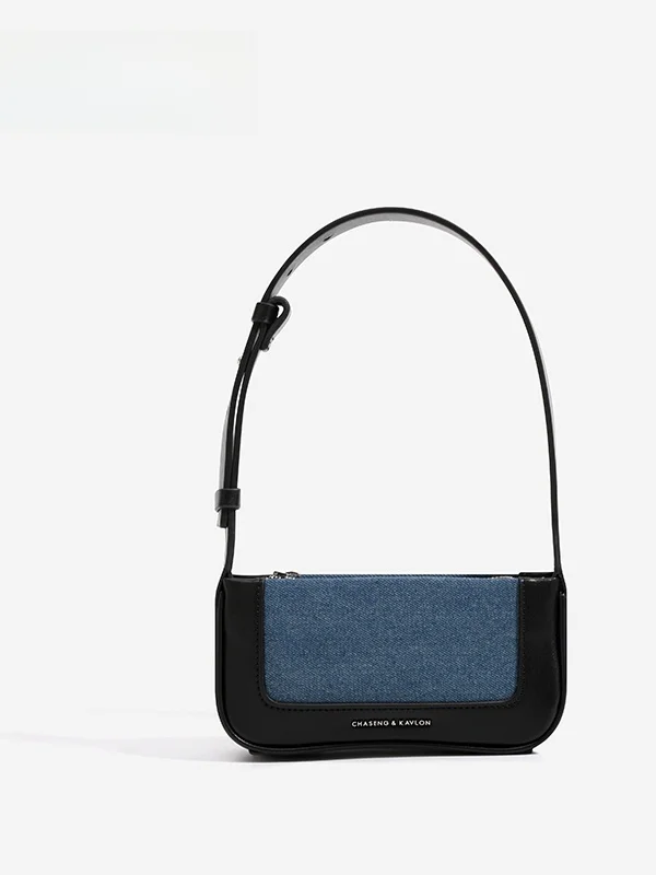 

Faionable oulder Crossbody Bag Women's Bag Underarm Bag Color Blo Casual Simple Sle Medium Hardn Soft Handle