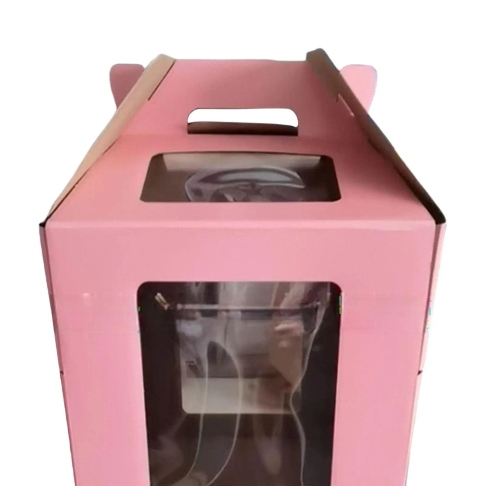 Tall Cake Box Food Storage Multipurpose Tiered Cake Box with Window for Parties Graduation Anniversary Weddings Gatherings