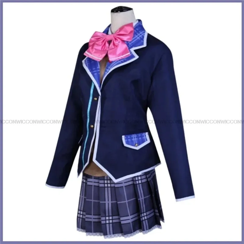 2025 иiyiАниме Vtuber Виртуальный вид Косплей Костюм Цукино Мито Парик Япония Jk Школьная форма Юбка Женщина Kawa