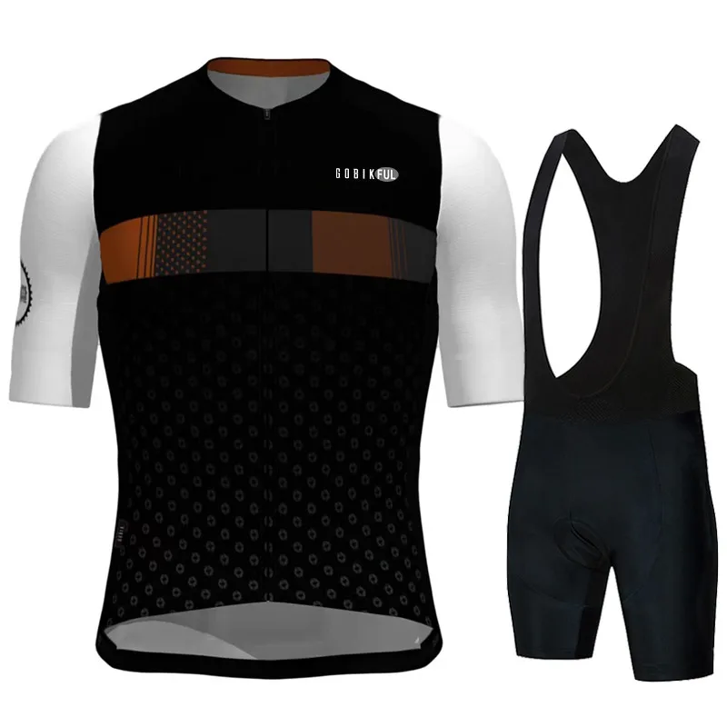 GOBIKFUL Pro Team High Quality Pro Cycling Jersey Set Men Woman Breathable Bicycle Clothing Road MTB Bike Short Sleeve