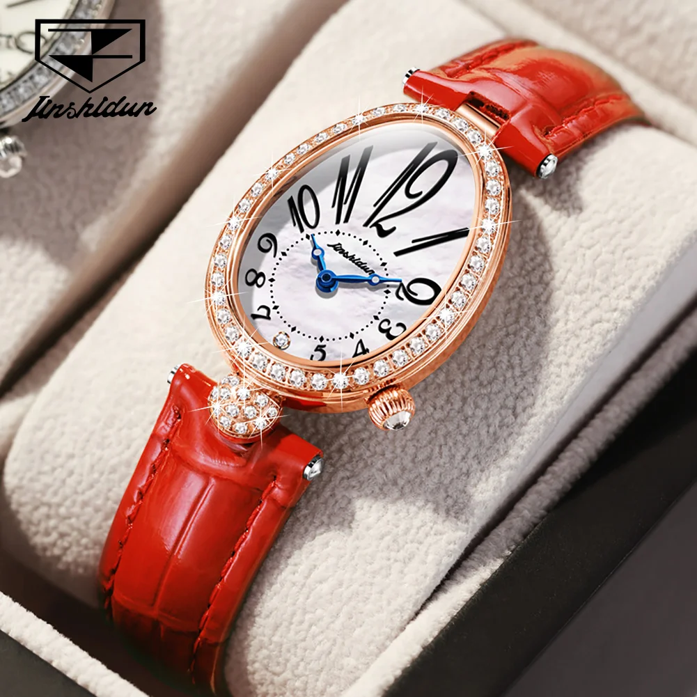 

JSDUN 8827 Women Watch Leather Strap Original Sports Multifunctional Mechanical Watch﻿ Waterproof Watches For Man Gifts