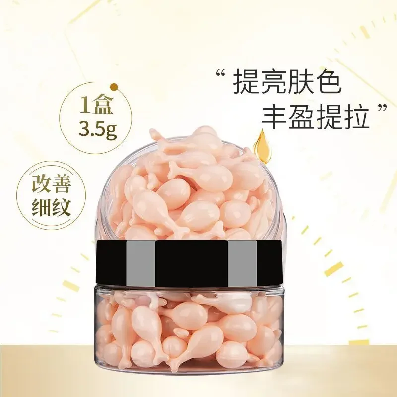 60PCS Collagen Placenta Capsule Face Serum Anti Wrinkle Night Hydra Moisturizing Anti Aging Whitening Care Skin Rejuvenation