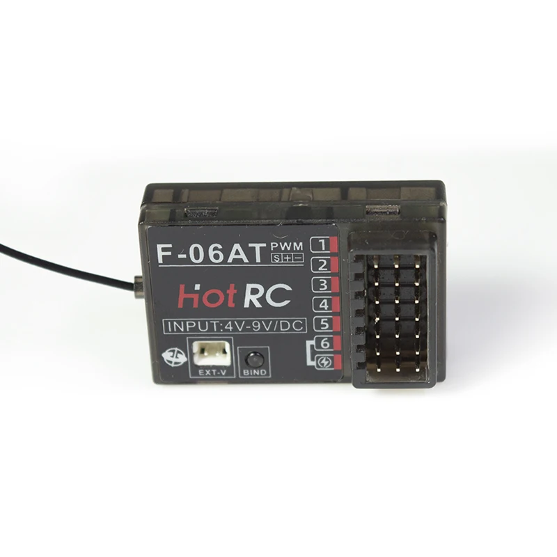 HOTRC F-06A F-06AT 6CH 2,4 GHz 4-9 V Gyro Empfänger für RC Auto Lkw Tank Crawler Boot Fernbedienung CT-6A HT-6A DS600 Modell