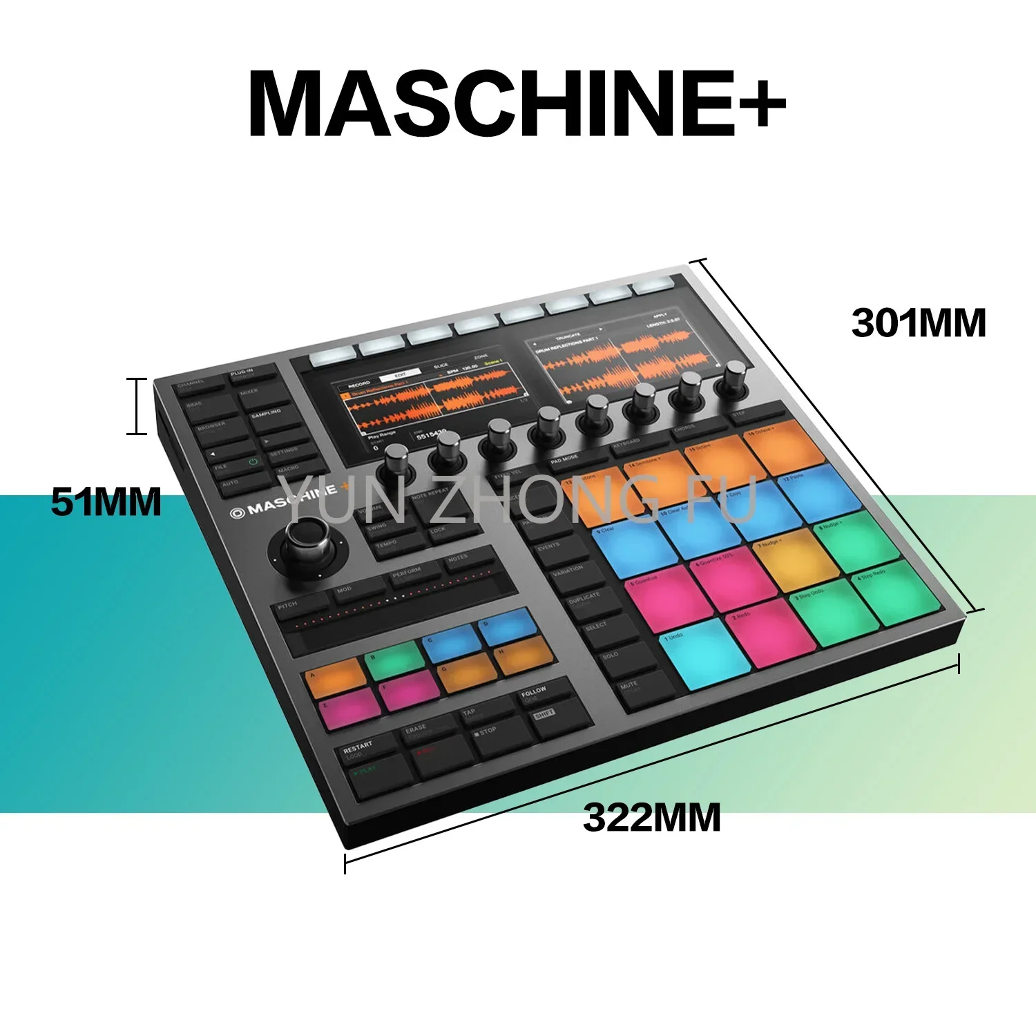 

NI Maschine Mk3 plus Mikro Audio Beginner Golf Mat Professional Drum Player Audio Source Tutorial