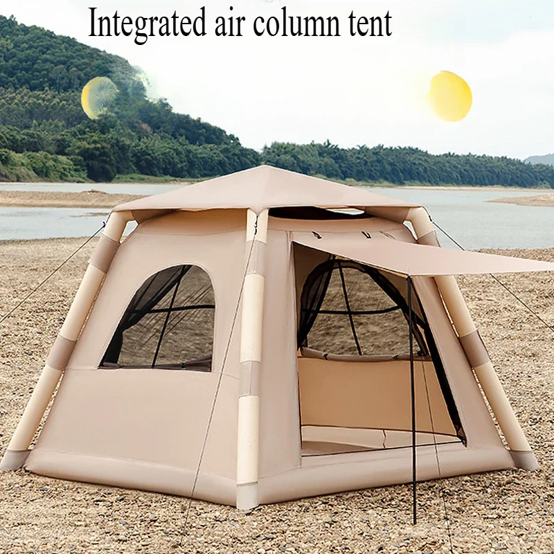 Fully automatic thickened rainproof Oxford cloth tent, portable outdoor camping inflatable tent  camping equipment