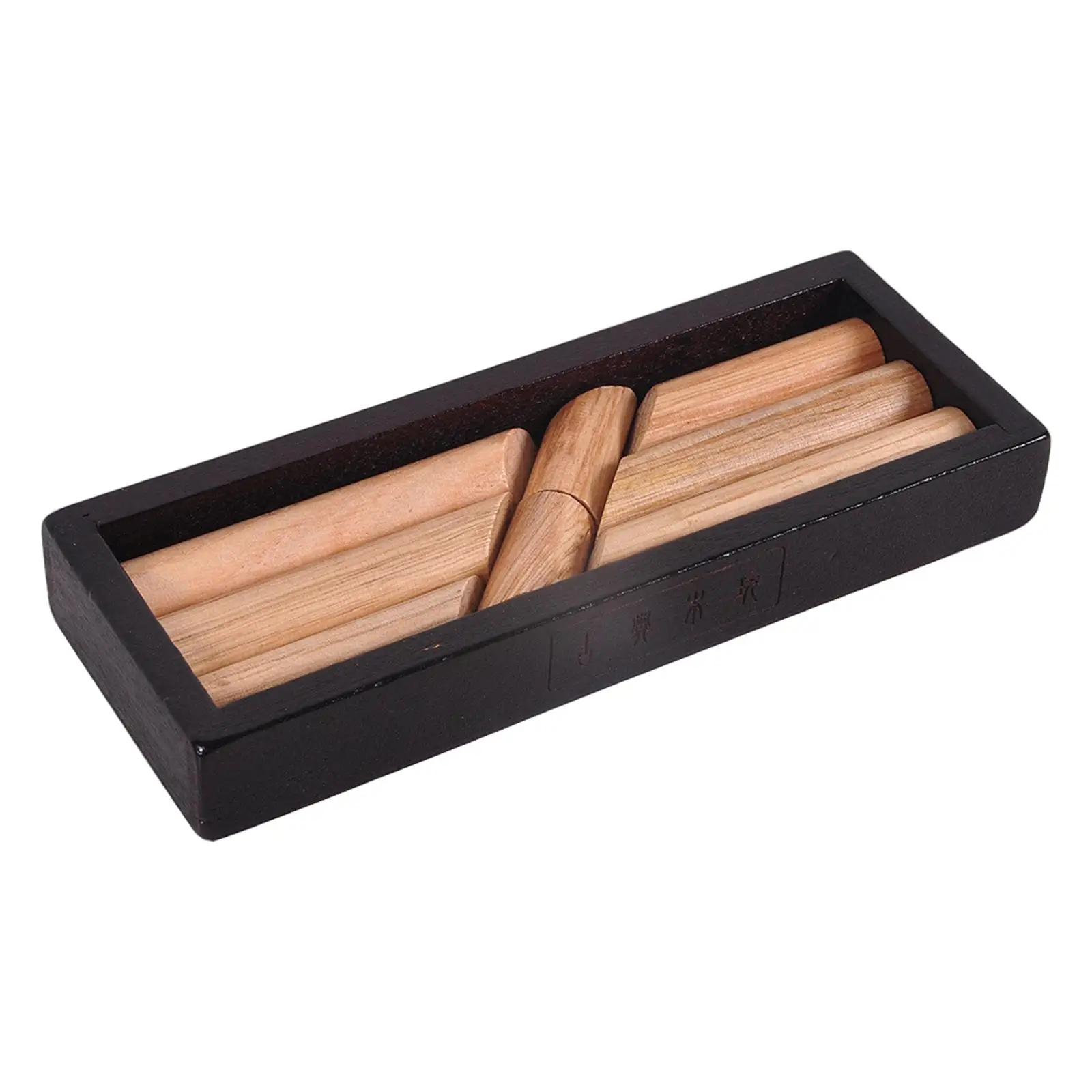 Ensemble de jeux de casse-tête en bois portables avec boîte de rangement – Amusant pour tous âges