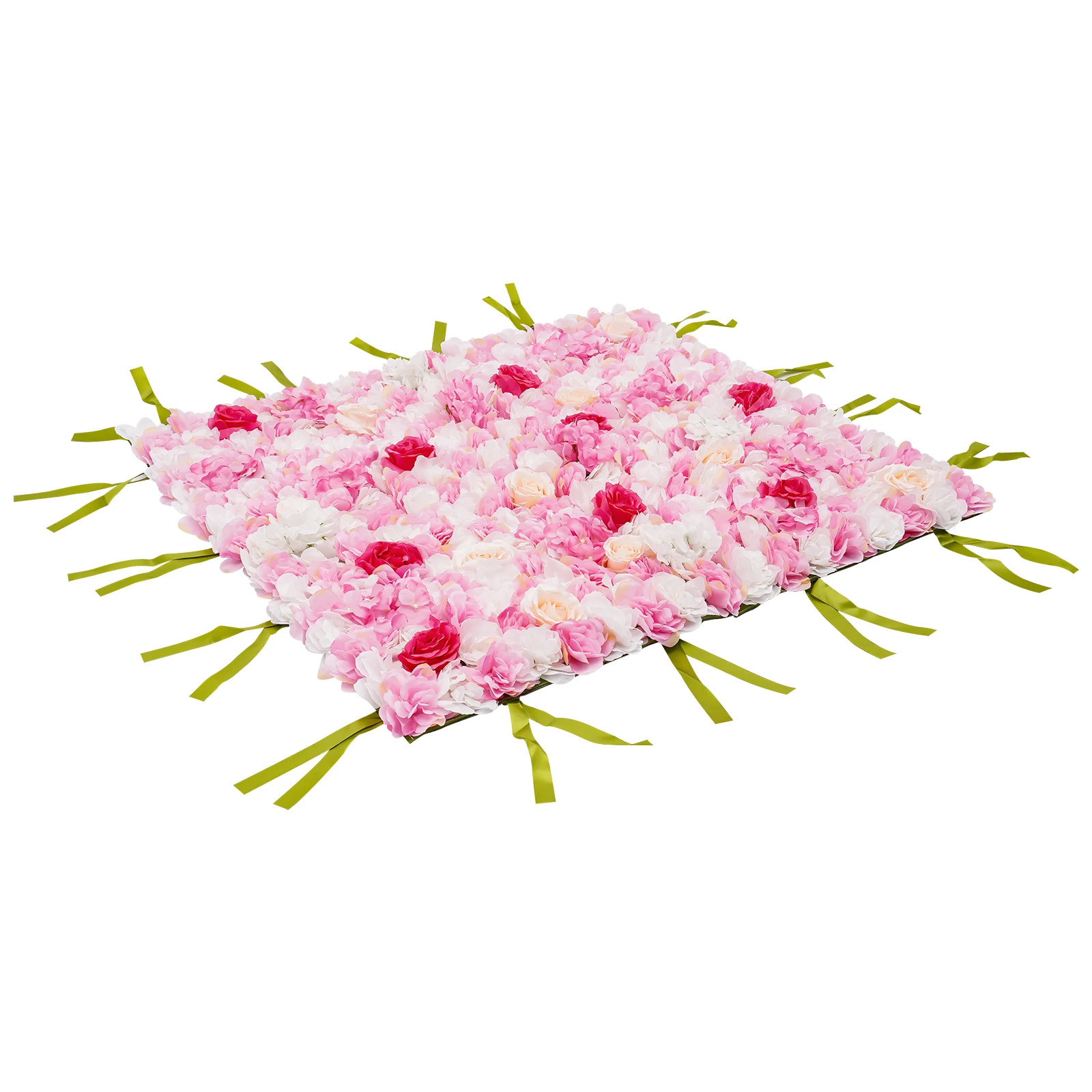 Panel Dinding Bunga Buatan, Matras Dinding Bunga, Panel Bunga Mawar Sutra, Latar Belakang Dinding Bunga Buatan untuk Pernikahan