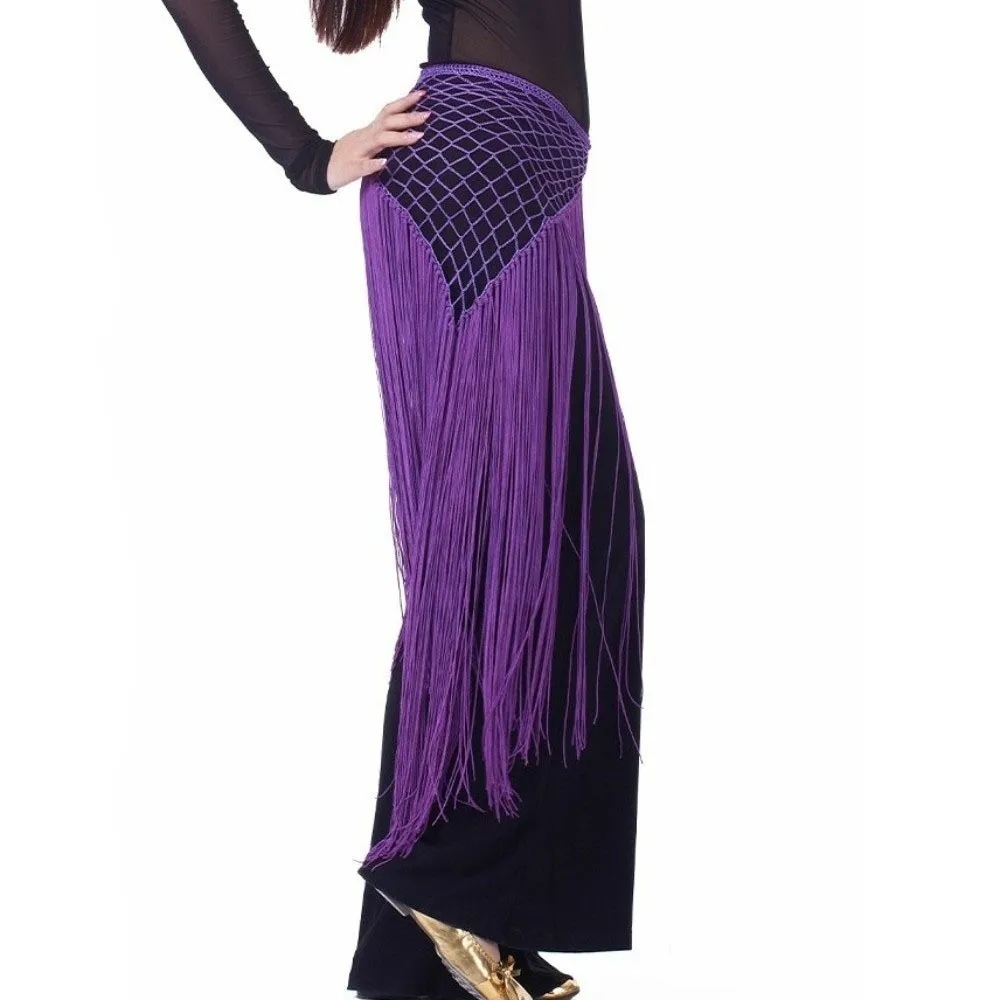 Shiny Mesh Belly Dance Waist Chain Hollow Triangle Dancing Waist Belt Colorful Handmade Sequin Waist Chain Indian Dance