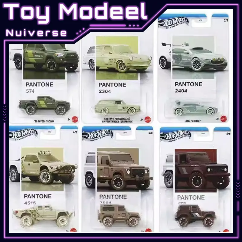 

Коллекционные модели Hot Wheels 2026: Ford Bronco, Toyota Land Rover Defender, VW (серия JKY47, коллаборация Pantone), масштаб 1:64. Идеальный подарок.