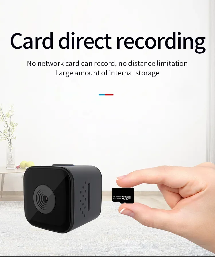 SQ28 1080P Mini Camera with Waterproof Cover HD Smart Night Vision Indoor Camera Security Remote View Cam support TF Card