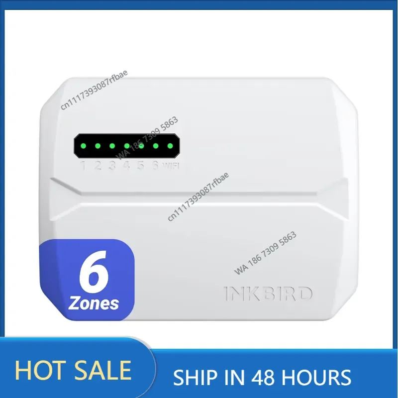 IIC-600-WIFI 6 Zones Smart Sprinkler Controller with Wi-Fi Control for Greenhouse, POOL, LAWN,