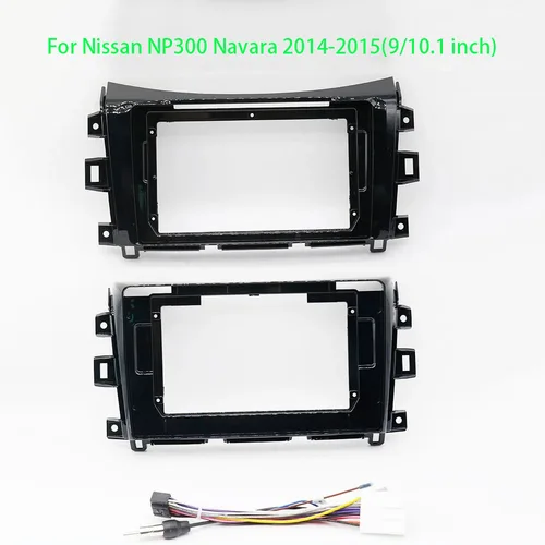 Radio y reproductor de DVD para coche, marco de Fascias para Nissan NP300, Navara Frontier, instalación estéreo, Panel de unidad principal embellecedor, bisel de Audio, 9/10 pulgadas