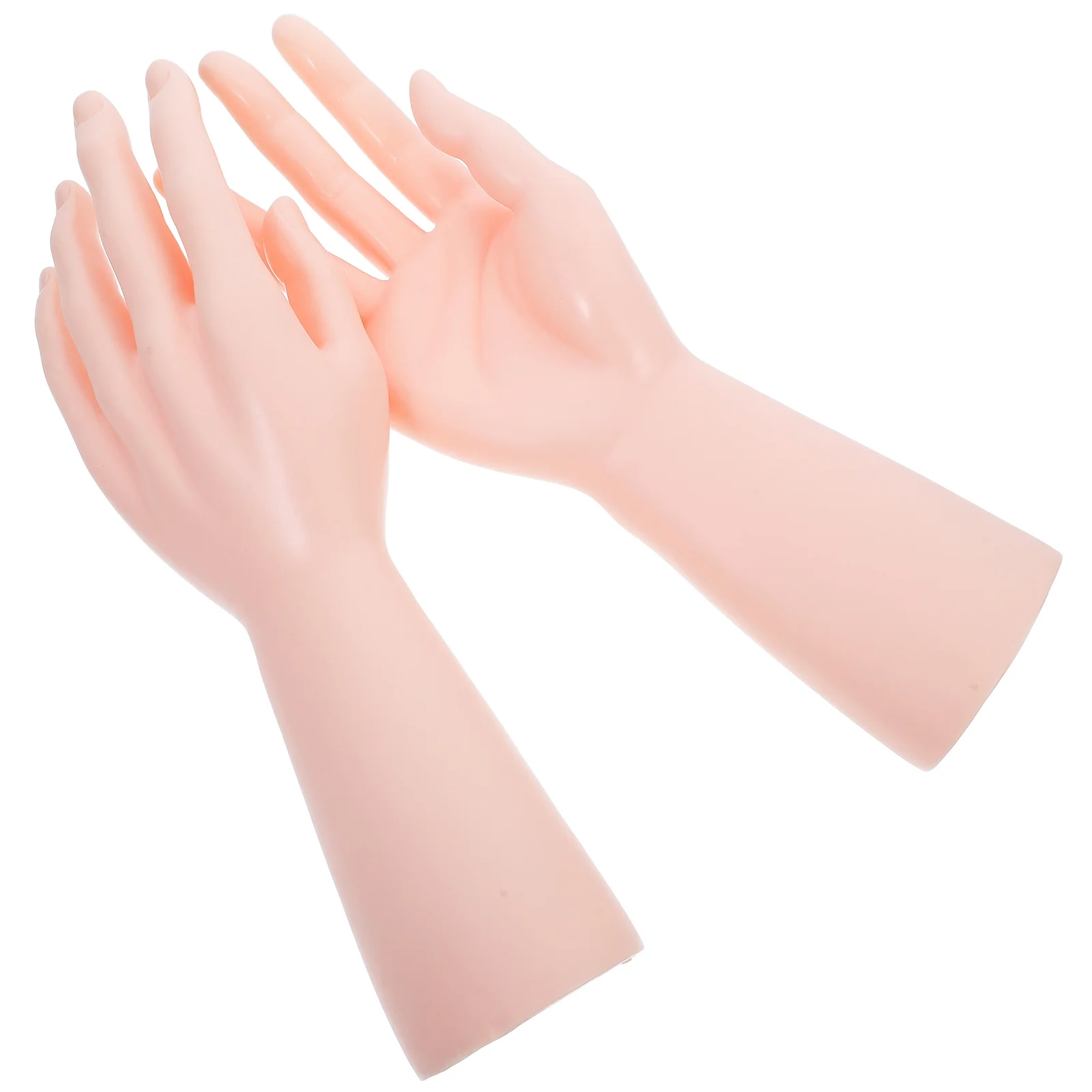 

2pcs Hand-Shaped Glove Stand Mannequin Hand Jewelry Holder For Ring Bracelet Watch Display Countertop Desktop Trinket Stand
